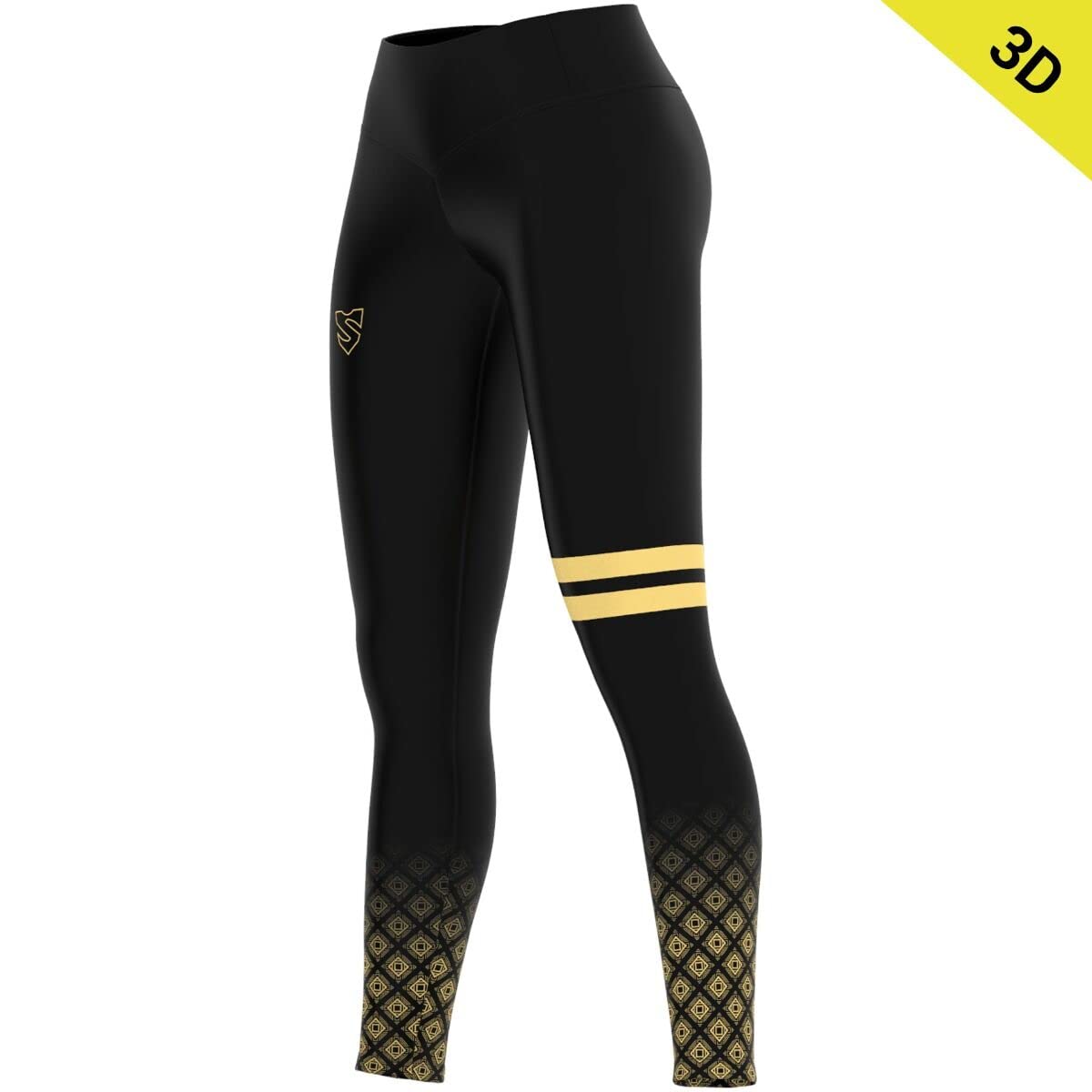 SMMASH Leggins 3D Sportivi Lungo da Donna a Vita Alta | Yoga Pants | Traspirante e Leggero Pantaloni Palestra Donna | Tecnologia DESIGN360 | Eccezionale profondità di Colore