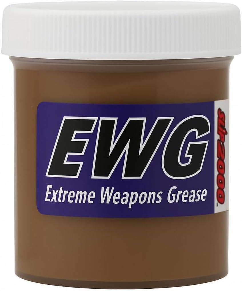 SLIP 2000 Extreme Weapons Grease (EWG), Reduces Friction and Wear, Grease Lube in Anti-Ware Package, Extreme Pressure Properties, No PTFE, 4 oz