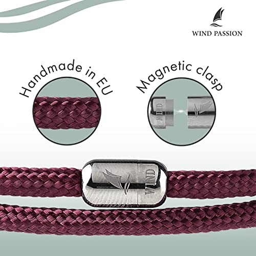Wind Passion - Paracord Bracelet For Men - Bracelet For Women - Magnetic Bracelet For Men - Rope Bracelet For Men Wrist Bracelet - Bracelet String With Magnetic Clasp - Sturdy & Waterproof Surfer Bracelets - Valentine's Day Gift #TOP1