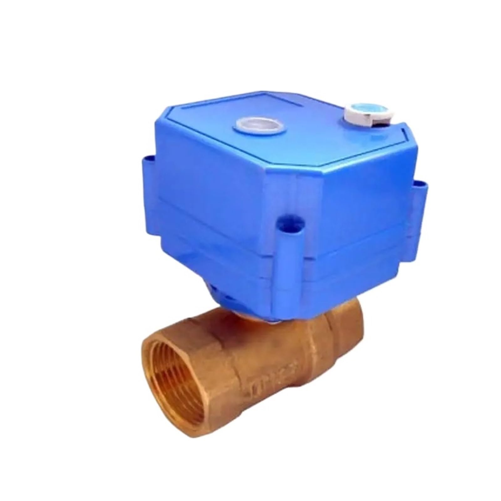 Válvula de bola CWX-25S con control eléctrico y anulación manual en latón resistente
