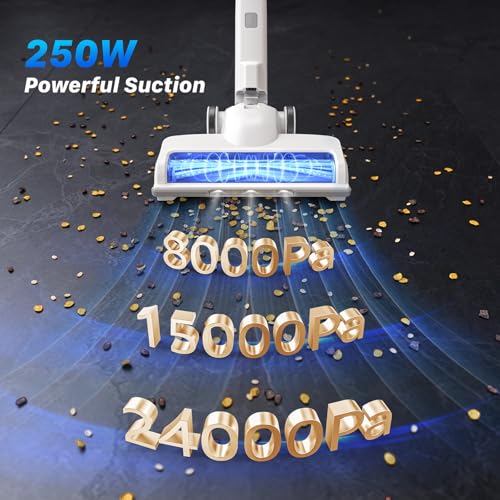 image for DUMOS Cordless Vacuum Cleaner, 24Kpa Lightweight Stick Vac Handheld El