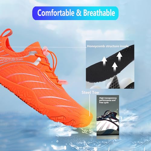 Image of Hike Barefoot Shoes Women Men Pro Water Footwear Wide Toe Box Non-Slip Unisex Athletic Outdoor Running Shoes