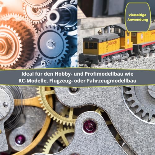 Modelleisenbahn Pflege Set mit Öl & Fett – Schmiermittel für Modellbau & Mechanik – Premium Modellbahn Öl + Modellbahn Fett - Teflonfett PTFE (2x50ml)