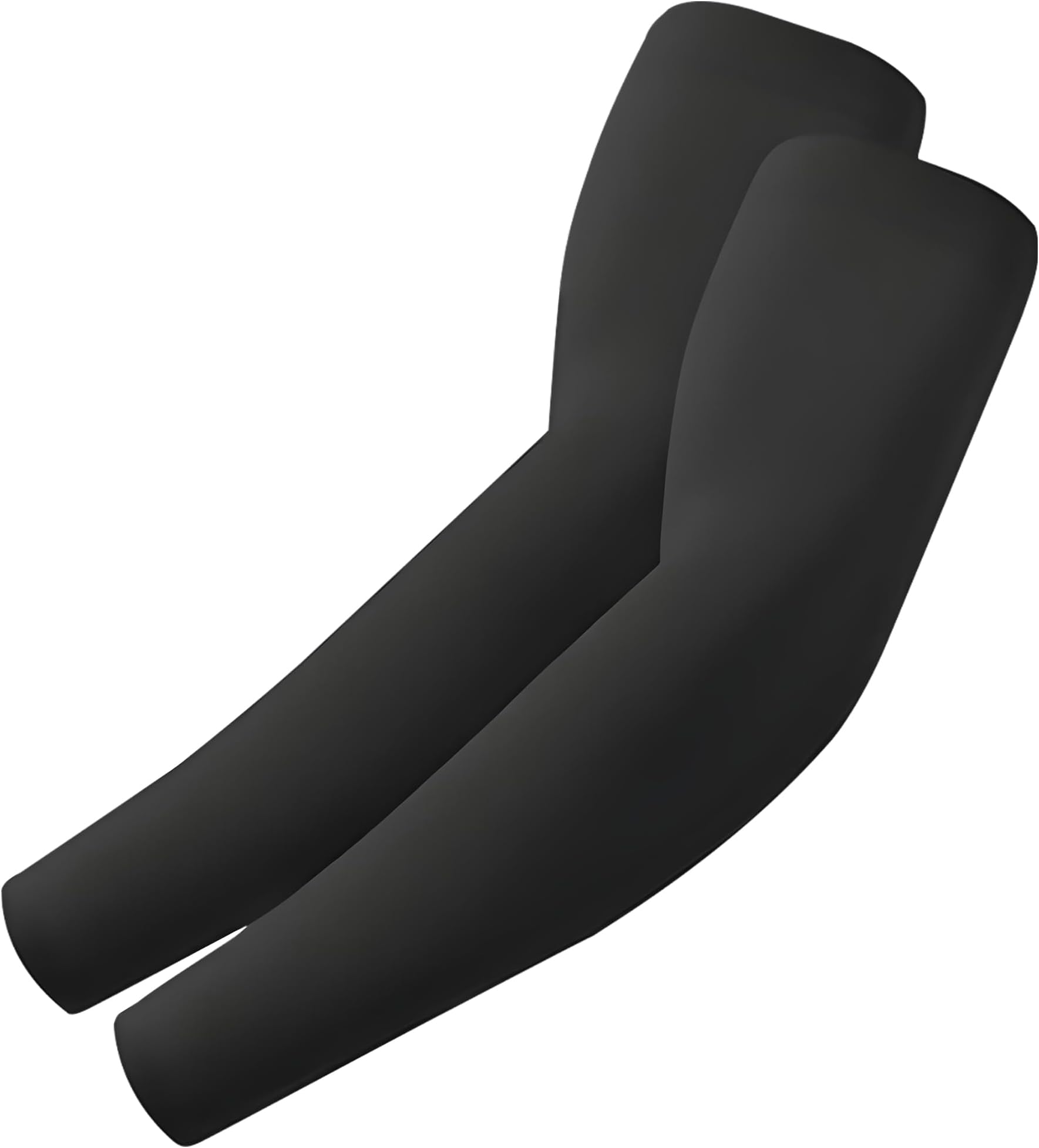 Autofy AeroX 300 GSM Outdoor Indoor Use Unisex Arm Sleeves UV Tan Protection for Men Women Children with Compression & Cooling Effect (Pack of 1-2pcs) (Black)