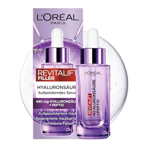 L'Oréal Paris Hyaluron Serum, Anti-Aging Gesichtspflege, Mit 1,5% purer Hyaluronsäure und Vitamin C, Anti-Falten Gesichtsserum, Revitalift Filler, 30 ml