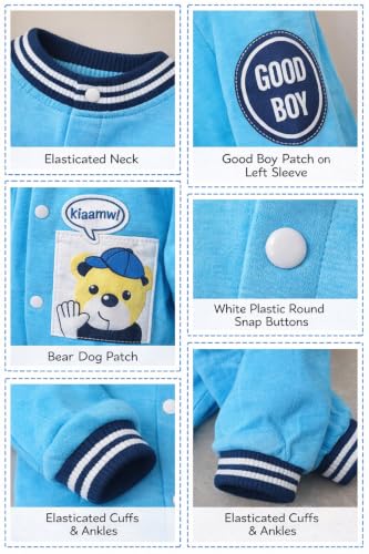 Image of Bold N Elegant Cute Bear Panda Cartoon Print Newborn Cotton Full Sleeve Footless Baby Romper Onesie Buttoned Bodysuit for Newborn Infant Baby Boys Girls