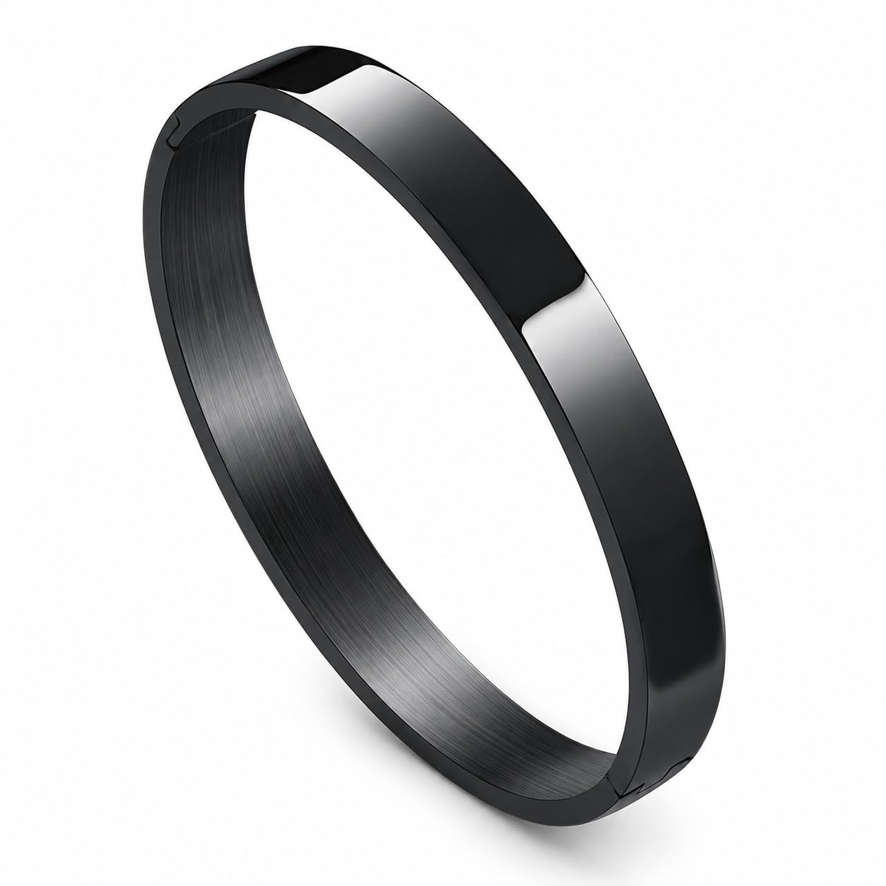 MEENAZ bracelet for man Boys brother boyfriend gents / Fashion Black Kada for men / black Bracelet for Men Stainless Steel Kada for boys Kadas open Bracelets Birthday Gift valentine Anti tarnish Jewellery 527