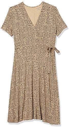 Amazon Essentials Women’s Short Sleeve Faux-Wrap