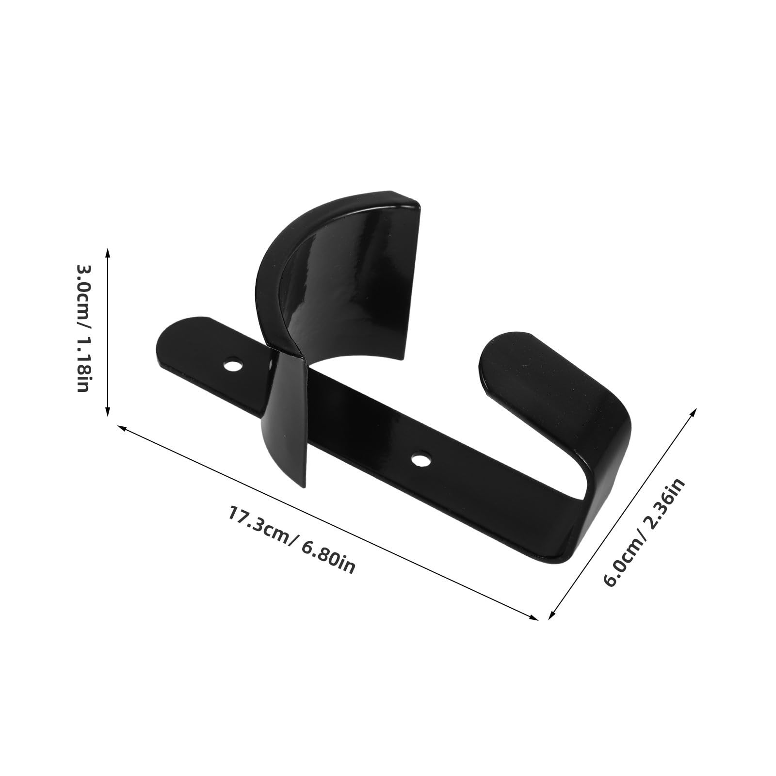 4 Stück Wandmontierter Pferde Trensenhalter aus Eisen mit Platzsparendem Design und Mehreren Haken für Stall und Ausrüstungsaufbewahrung in Schwarz