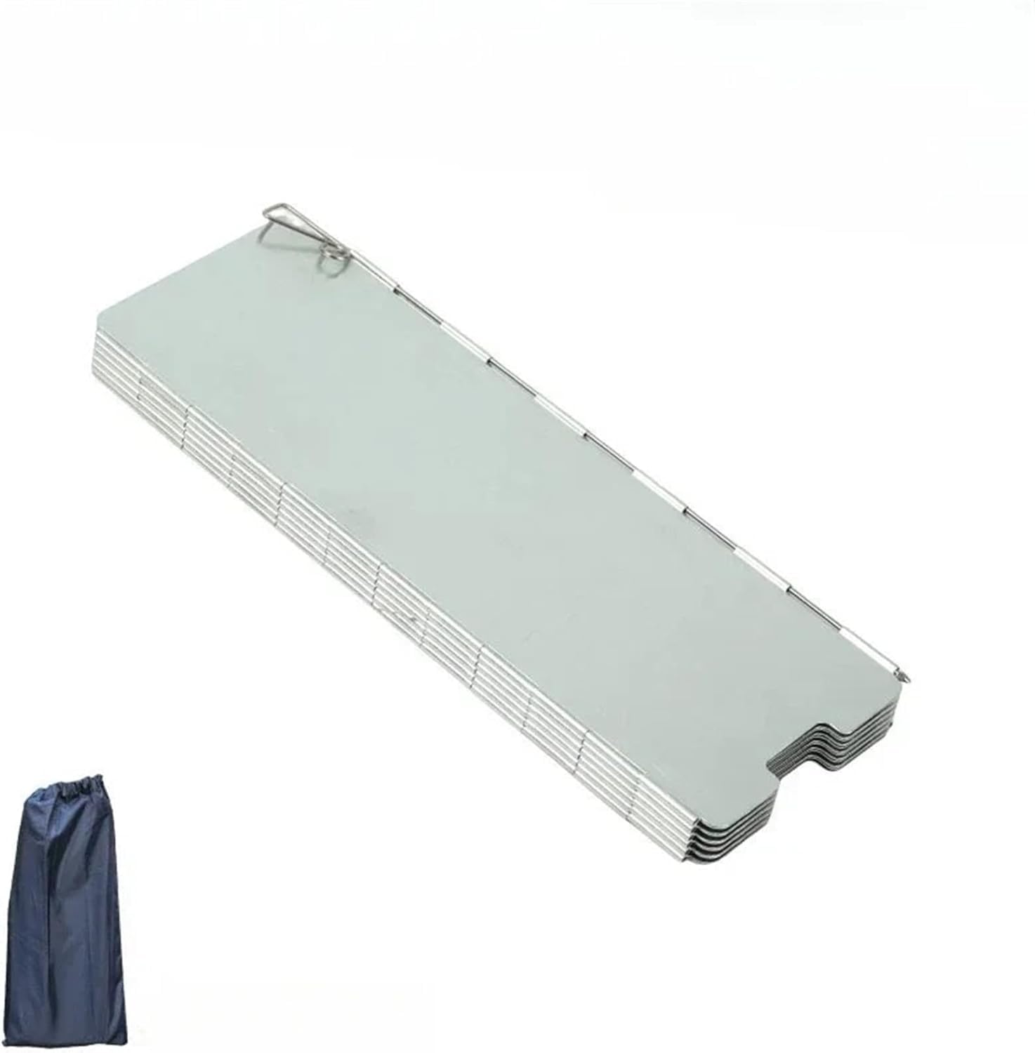 JvFbjLF Outdoor Aluminum Alloy Folding Gas Camping Stove Windscreen(16 Plates)