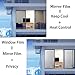 Coavas Frosted Window Privacy Film Static Cling Non-Adhesive for Glass Windows, Heat Control UV Blocking Sun Blocking Anti Glare, Day and Night Bathroom Home Office Cover, 23.6