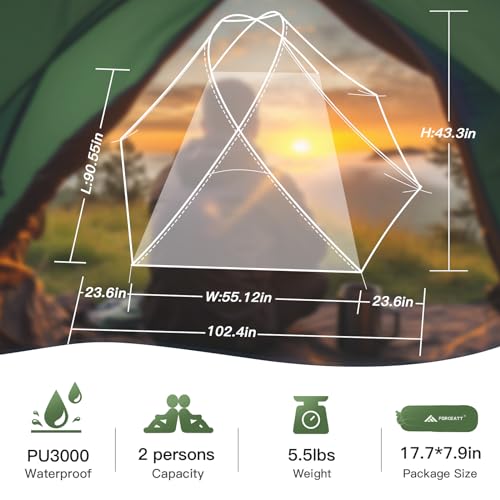 Forceatt Camping Tent 2 Person の商品画像 1