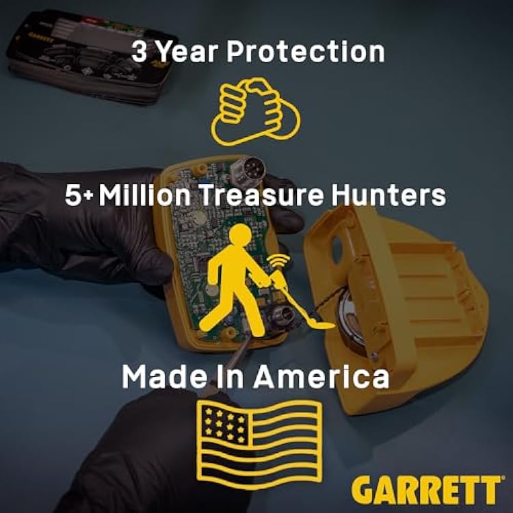 Garrett ACE 400 Metal Detector Bundle Made in the USA - Digital Target ID, Iron Audio, Adjustable Frequency, Includes Pro-Pointer AT, Searchcoil Cover