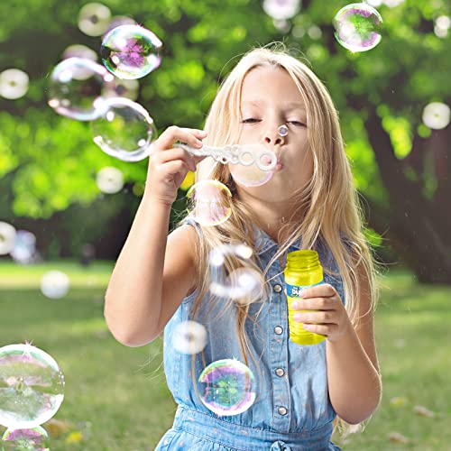 Springflower 36 Pcs Bubble Bottles With Wand,Bubbles Party Favors For Kids,Summer Toys, Blow Bubbles Solution Novelty Toy, Party Favors, Birthday Party Supplies, Outdoor & Indoor Activity,4Oz,6 Colors #TOP5