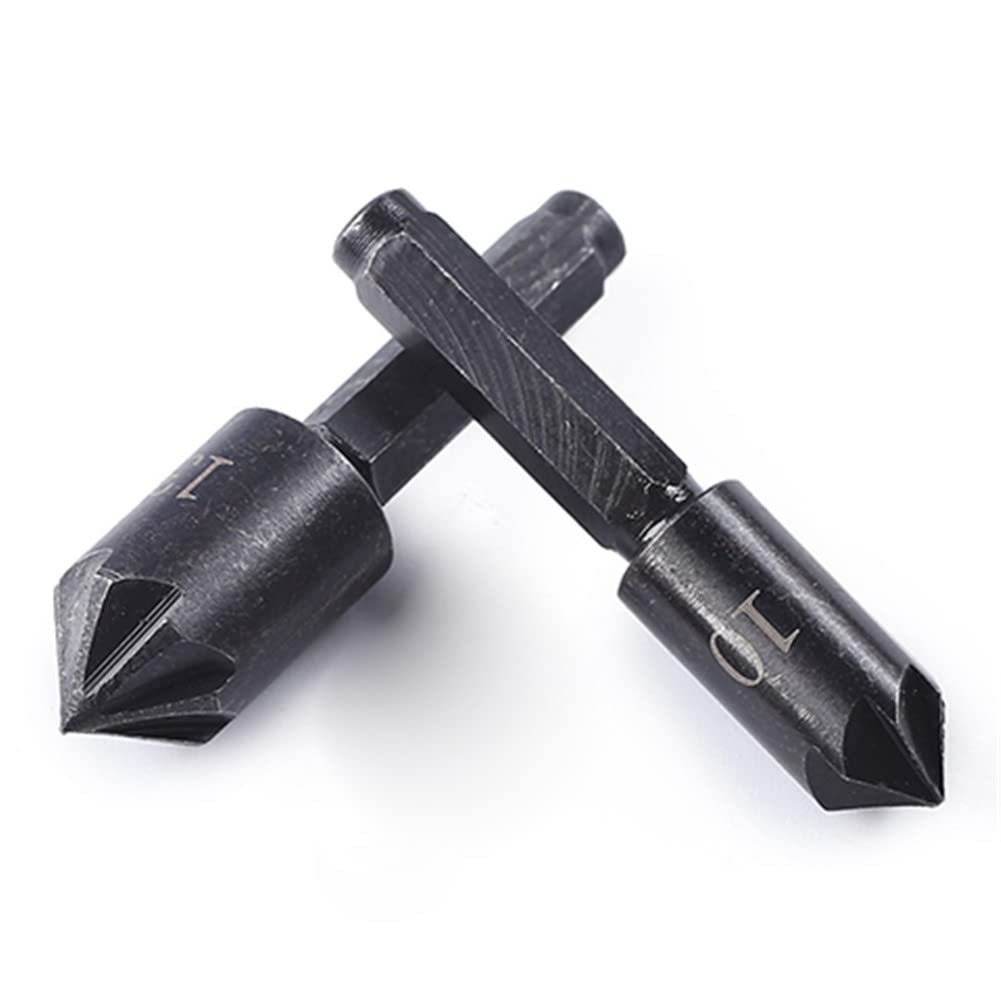 woyufen Metal Countersink Bit - Counter Sink Bit | Corrosive Resistant Metal Industrial Tools 89 Degree 7-Flute Machine Countersink, Precision Ground