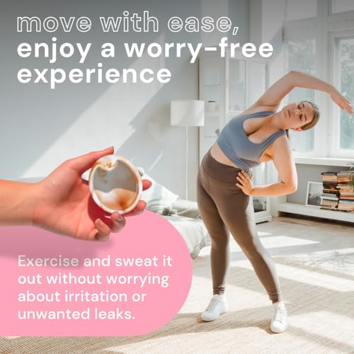 Menstruationsscheiben (S & L) & Mehrzweck-Sterilisator-Set – Wiederverwendbares Scheibenset mit tragbarem Silikon-Reinigungs- und Aufbewahrungsbehälter (rosa und beige Scheiben)