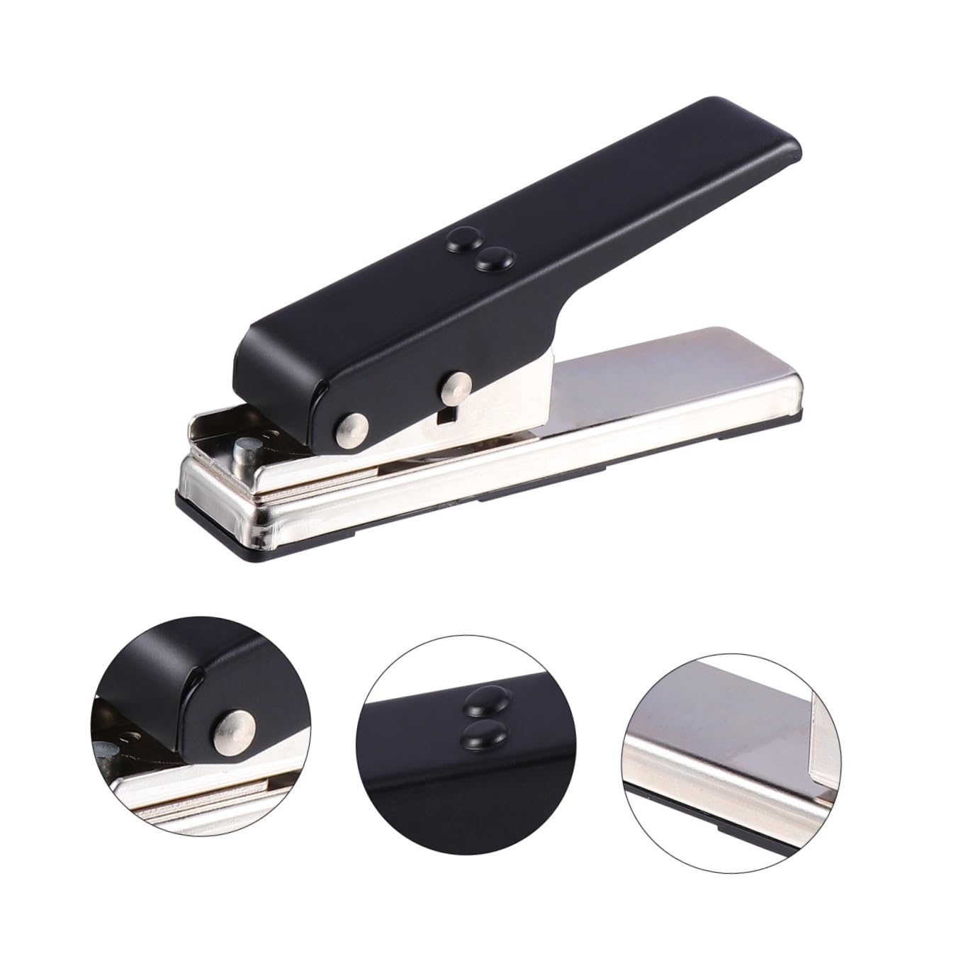 Perforatore per Plettri da Chitarra in Ferro, 1 Pz DIY | Nero, per Plettri da Schede Plastiche Rigide, Accessorio per Amanti della Chitarra