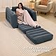 Intex Unisex-Erwachsene 66551ep Ausziehbarer Stuhl, aufblasbares Bett, grau, Twin Chair