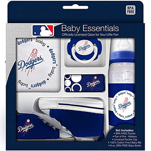 Baby Essentials MLB Los Angeles Dodgers 5 Piece Infant Gift Box Set
