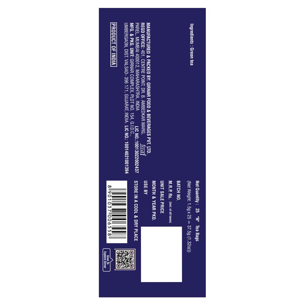 Girnar Green Tea (25 Tea Bags) - Image 3 thumbnail