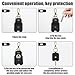 Xindojuz 1 PCS Broken Car Key Loop Replacement, Vintage Car Key Cover Stylish Soft PU Leather Keys Sleeve Holder Keychain Fod Protector for Women and Men (5.12x1.77 Inch, Black)