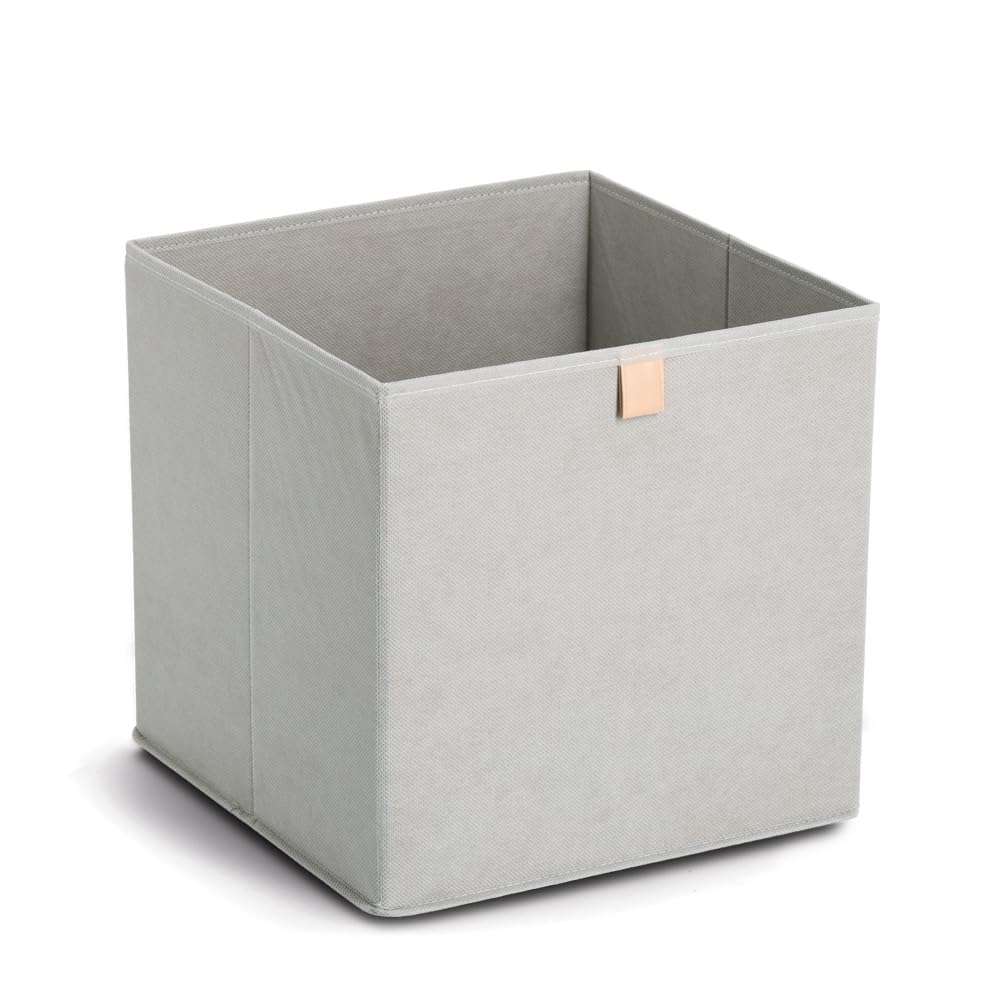 Zeller Aufbewahrungsbox Vlies grau ca. 32 x 32 x 32 cm