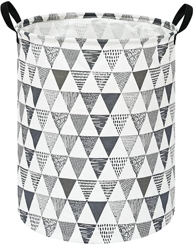 Image of Baby Waterproof Storage Basket Kids Hamper Nursery Bins Organizer Gift Toy Box Laundry Basket for Women Large Canvas Collapsible Chest for Home /Dorm /Office /Room Decor