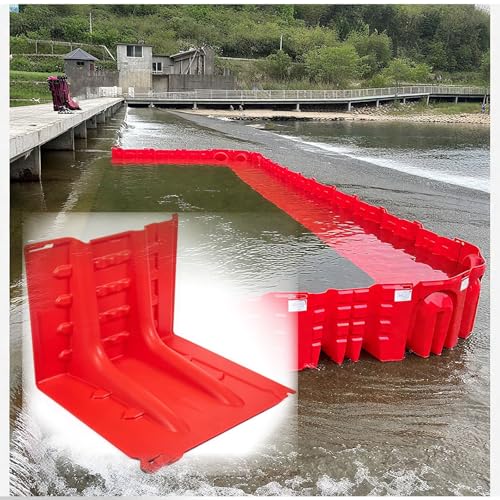 L Shaped Protection Barriers for Flood, ABS Mobile Flood Prevention Board, Quick Flood Barrier Panels for Basements Underground Passage Highways, Easy to Install Transport(1 PCS)