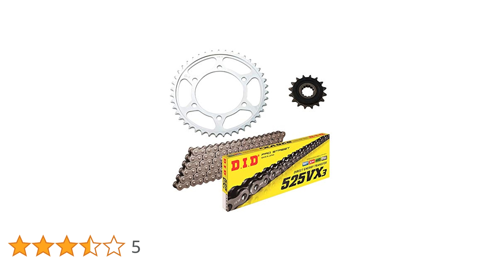 Amazon | D.I.D(大同工業) F/Rスプロケット 3点交換キット DY-07