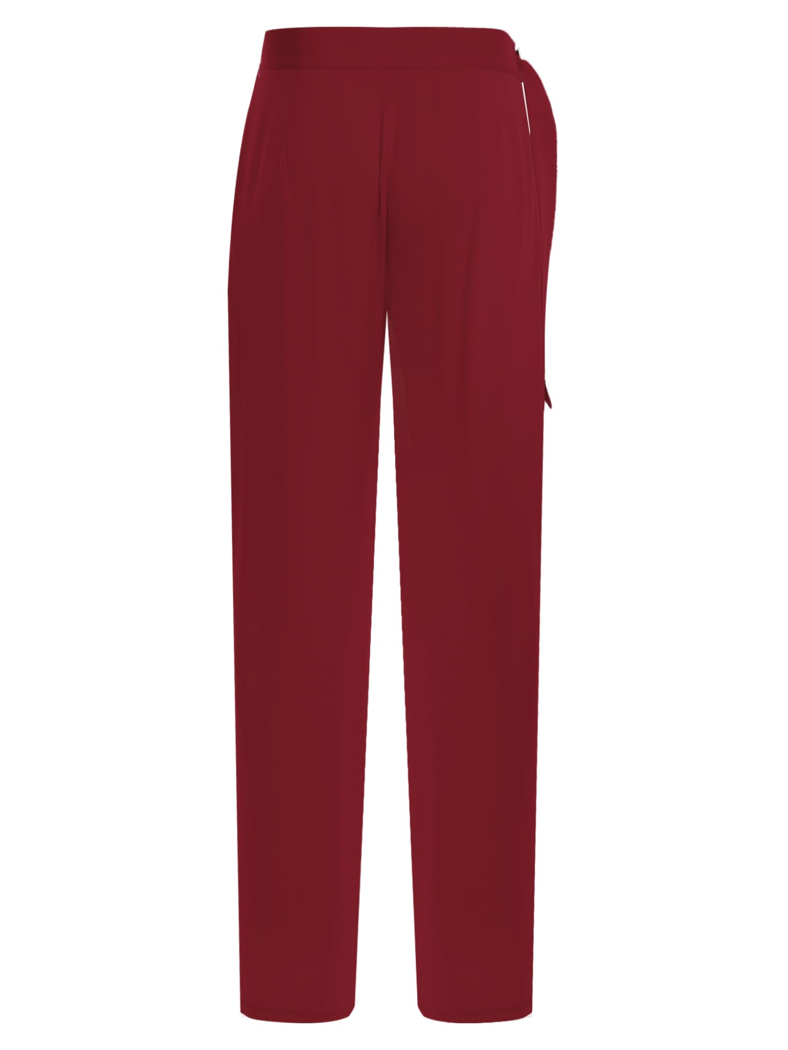 TTAO Pantalones de baile latino para hombre, con cinturón ajustable para competición, baile de salón