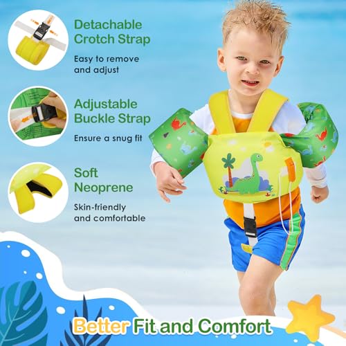 Image of MoKo Toddler Arm Floaties 20-50lbs, Swim Vest Water Wings for Kids Pool