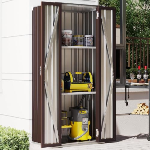 Image of AECOJOY Outdoor Storage Cabinet Waterproof, 70 inch Vertical Tall with Base