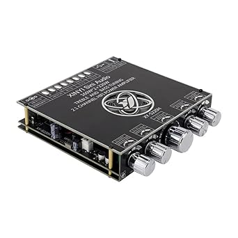 DHRUVPRO XY-S220H 2x160W + 220W Stereo Treble Bass Adjustment Bluetooth Compatible Audio Power Amplifier Board Module Dual Channel TDA7498E Power Amplifier