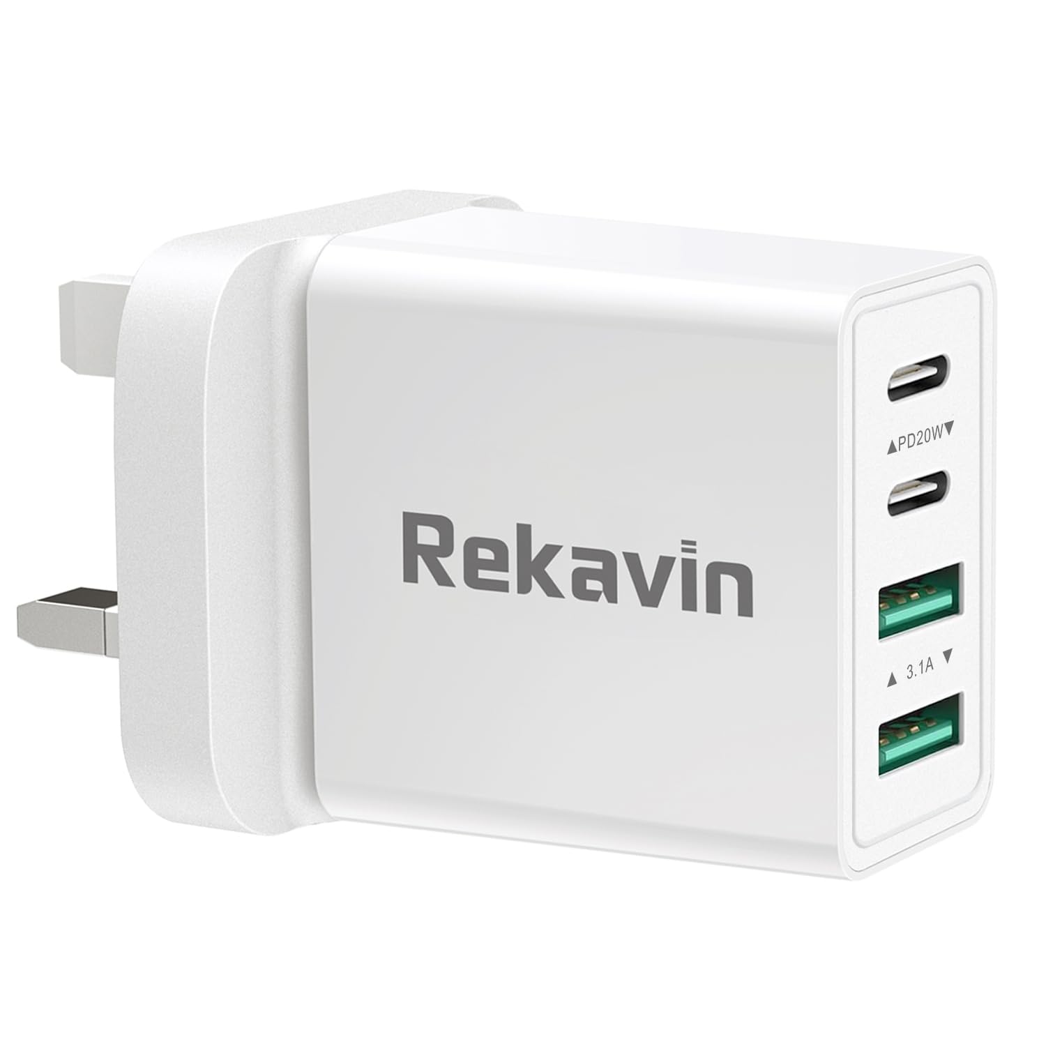 Multi USB and USB C Charger Plug UK Fast Charge,40W Multiple A+C Charging Head Dual Port Type C Power Adapter i Phone Apple Plugs USBC for iPhone 17 16 15 14 13 12 11 Pro Max Plus iPad 10th A16 Watch