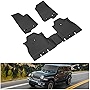 KIWI MASTER Floor Mats Compatible for 2018-2023 Jeep Wrangler JL 4-Door Accessories Floor Liners TPE All Weather Slush Custom Fit Mat Front and Rear 2 Row Black OEM 82215203AE
