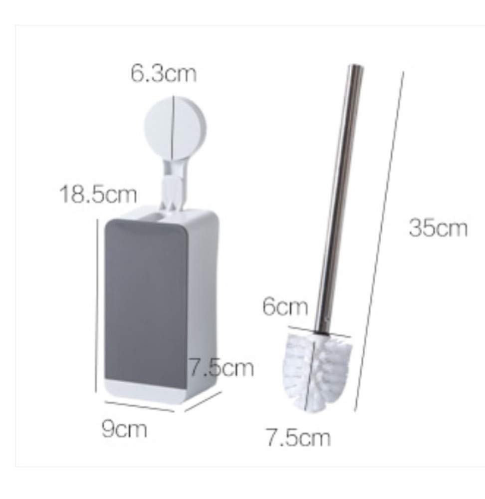 Szczotka toaletowa z przyssawkowym uchwytem ściennym nodeadangle design narzędzie do czyszczenia łazienki zestaw szczotek do toalety dla skutecznej higieny