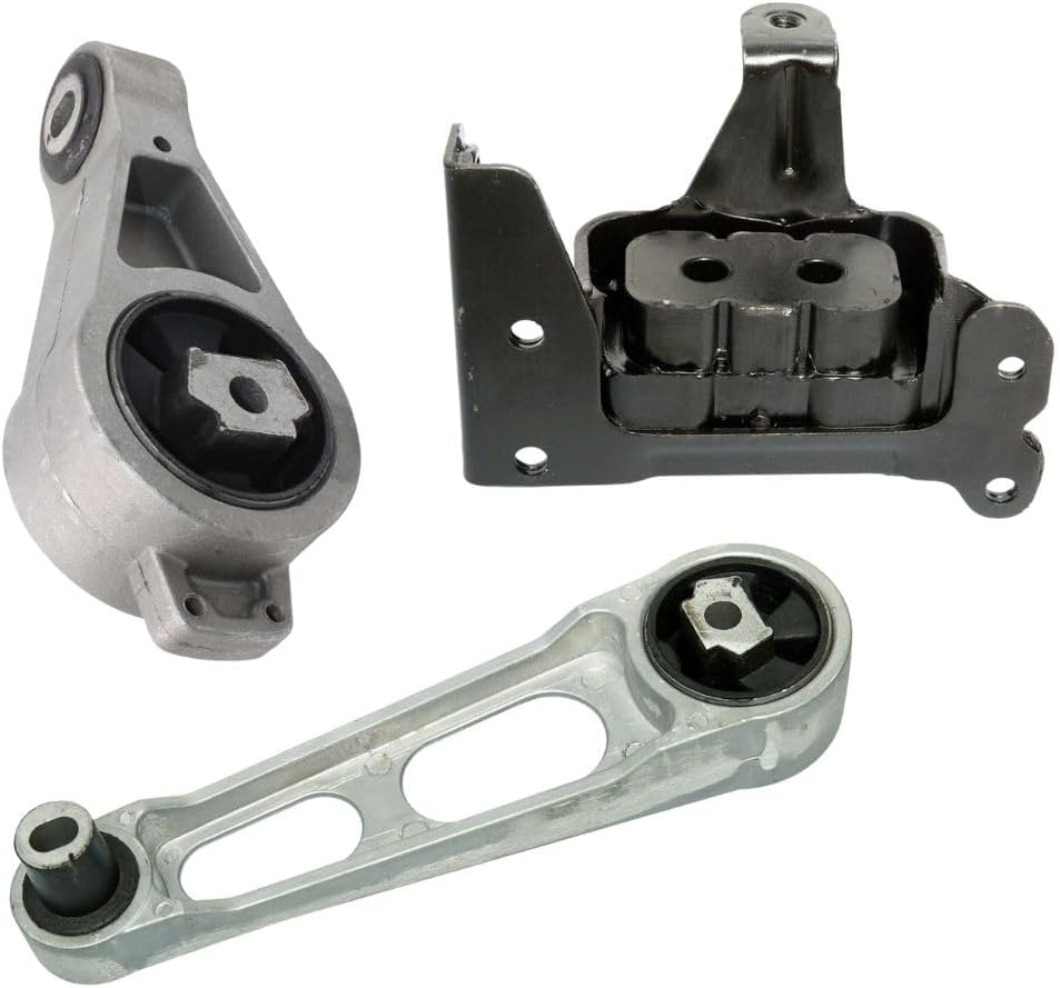 Motor & Trans Mount 3PCS Set Fit 2003-2008 Chrysler PT Cruiser 2.4L Turbo Auto Replacement for 3179 A5539 3169 A5406 2948 A2948