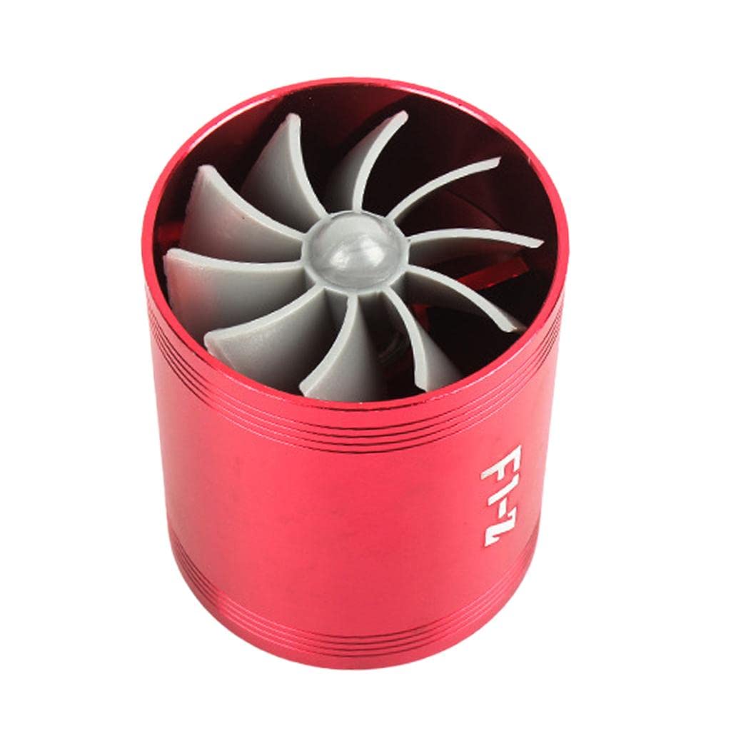 Air Intake Turbonator Dual Fan Turbine Super Charger Gas Saver Turbo Red| Motors|Parts & Accessories|Car & Truck Parts|Turbos Nitrous Superchargers|Turbo Chargers & Parts
