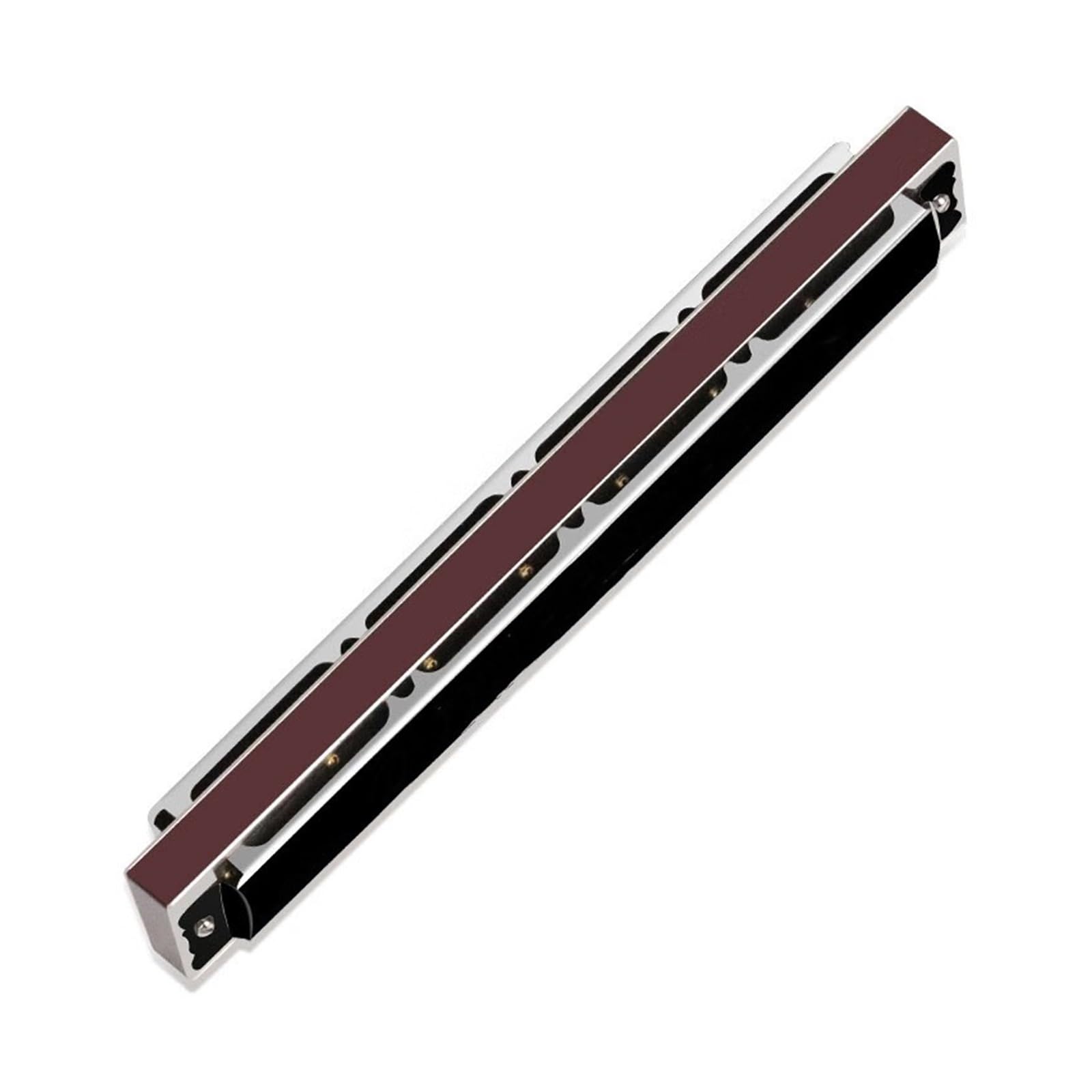 Armonica A Bocca Polifonica A 24 Fori Tonalità Do Argento Bk armonica Strumento Professionale(24 C blue)