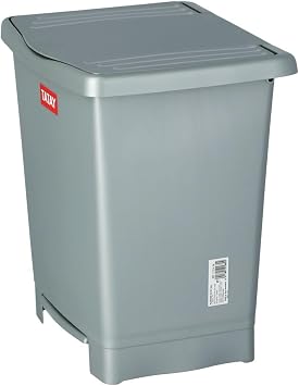 Tatay Millennium Pedal Dustbin, Grey