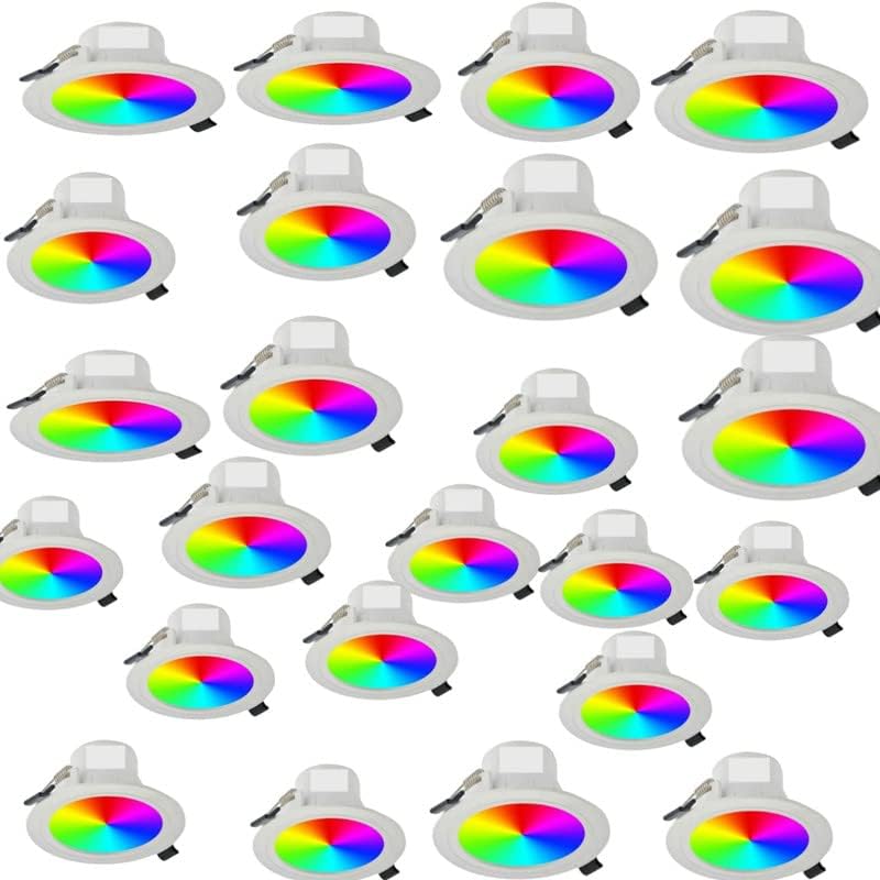 Device of N 9W 7 Color in 1 Multicolor LED Ceiling Light/Downlight/Conceal Light | False Ceiling Panel Light for Home, Bedroom, Living Room | Pack of 24