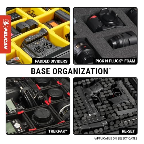 Image of Pelican Protector 1650 Case (Hard Shell) with Foam and Push Button Latches (Black)