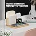 Alarm Clock Charging Station for Bedrooms, 7 in 1 Wireless Charging Station, Mag-Safe Charger with Night Light Bedside Clock for iPhone 16 15 14 13 12 Pro Max, Apple Watch, AirPods