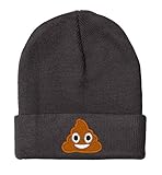 owndis BNE Embroidered Poop Emoji-EM-0035-Black