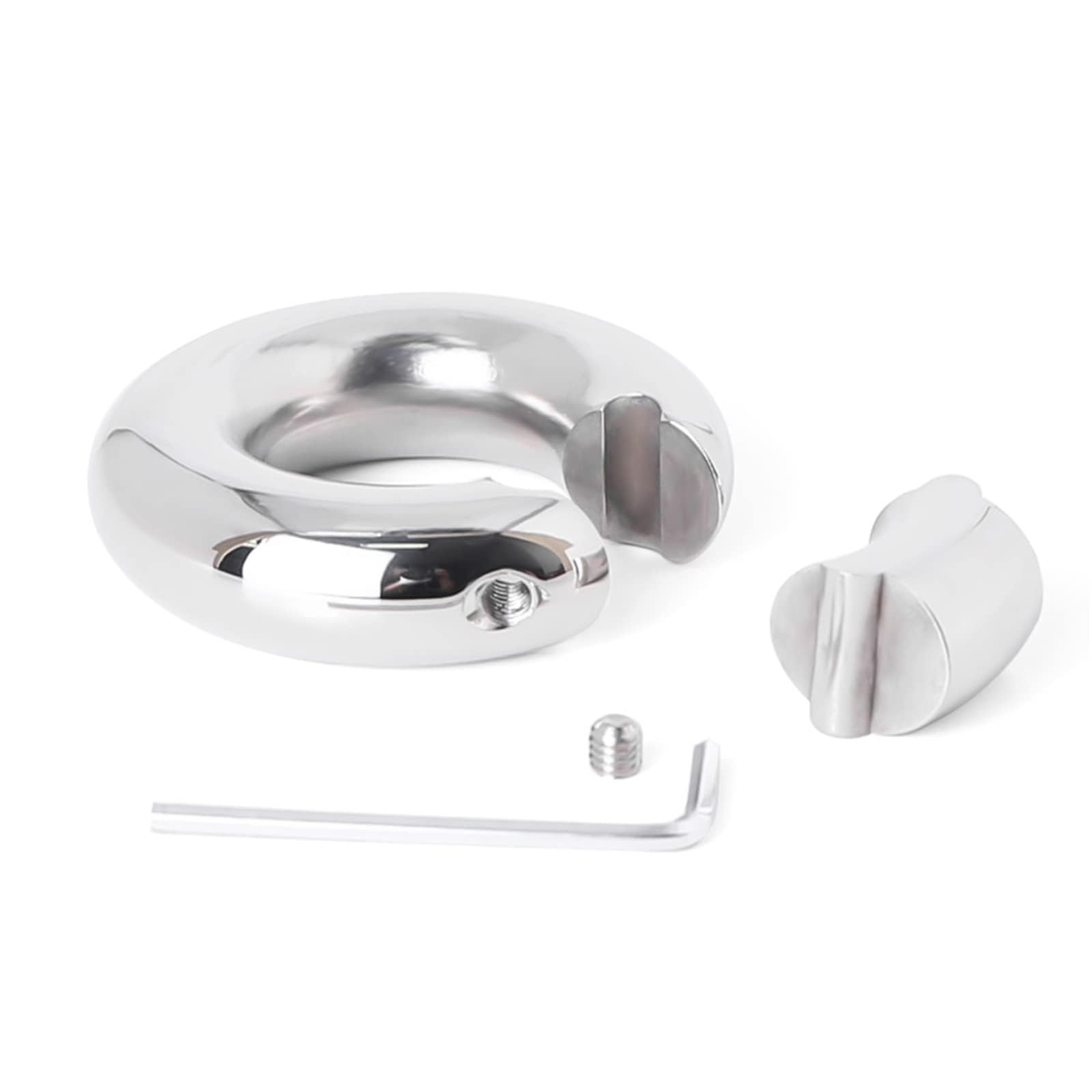 Anello for pene in acciaio inossidabile, anello for testicoli,peso for testicoli pesante da 420 g,giocattolo sessuale for uomini e coppie.