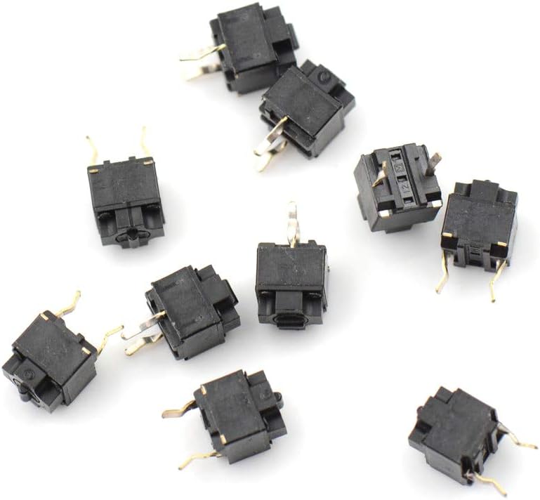 10pcs/lot Original mouse square micro switch button EVQP0E07K Micro Switch black spots