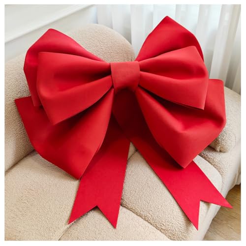 Wisafory Lazos Gran Lazo Rojo Lazo Gigante Lazo Decorativo Lazo para Coche Lazo de Regalo Lazos Gigantes de Adorno para Coche para San Valentín Boda Navidad Cumpleaños Rojo 30cm