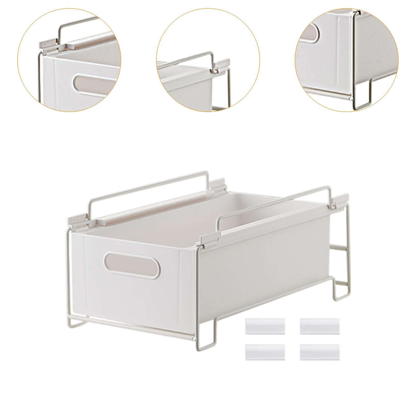 Organizador Extraíble para debajo Del Lavabo, Organizador de Armario Multiusos con Cajón Deslizante, Estante de Almacenamiento Apilable para El Baño, tal como se describe, 35cmx20cmx16cm