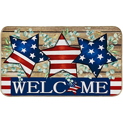 AnyDesign-Patriotic-Welcome-Doormat-American-Flag-Stars-Stripes-Felt-Front-Door-Mat-Rustic-4th-of-July-Door-Mat-for-Independence-Day-Memorial-Day-Home-Office-Indoor-Kitchen-Decoration-17-x-29-Inch AnyDesign Patriotic Welcome Doormat American Flag Stars Stripes Felt Front Door Mat Rustic 4th of July Door Mat for Independence Day Memorial Day Home Office Indoor Kitchen Decoration 17 x 29 Inch