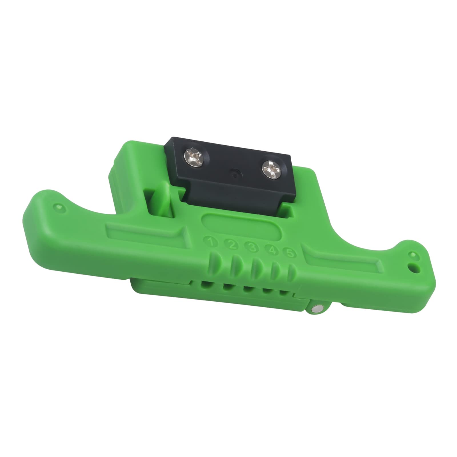 FYBOPTWU - 5 Wire Stripper Fiber Optic Ribbon Stripper Portable Longitudinal Safe Cable Splicing Tool for 1.9-3.0mm Fiber Wire, 1pc Green